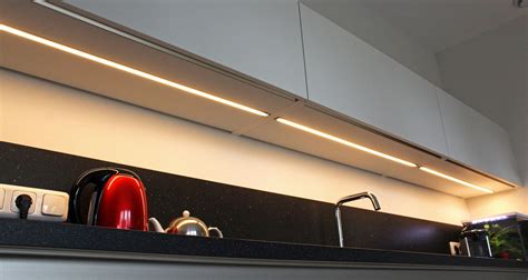 led keukenverlichting onder de kast.